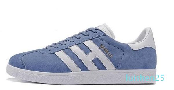 

2018 gazelle classic casual flat shoes suede sneakers outdoor lightweight men women zapatillas walking hiking shoes 36-44 l25, Black