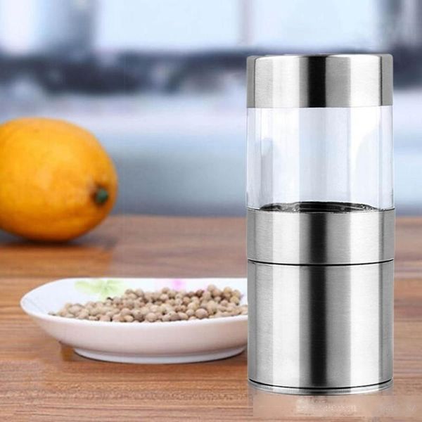 

manual stainless steel salt pepper cumin mill shaker pepper grinder grind muller cooking tool fast shipping
