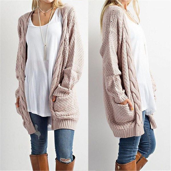 

fashion long sleeve spring autumn cardigan europe and american styles womens long coats womens designer sweaters, White;black