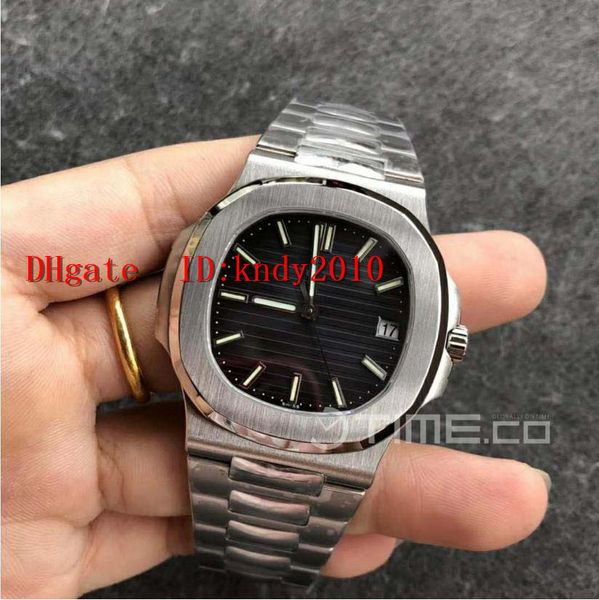 

pf factory nautilus jumbo 5711/1a-010 mens watches stainless steel wristwatches edition sapphire water resistant a324 mechanical watch, Slivery;brown