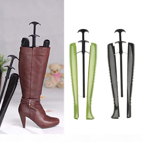 

2x women high boots stretcher keep shape shoe stretcher trees 18.9 inch, White;pink