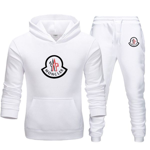 

fashion running mens designer moncl tracksuits sportswear suit men's hoodie + pants casual jacket 20ss women two piece s-3xl, Gray