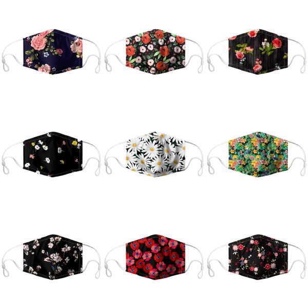 

2020 face maskcartoon print designer printed пыле маска ultraviolet-proof washable бег верхом велосипед prective # 940, Black