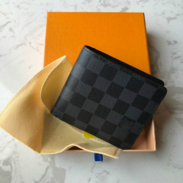 

2020 billfold plaid pattern women wallet men pures high-end wallet without box, Blue;white