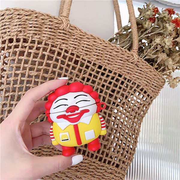 

m' uncle luxury 3d cute cartoon silicone case for apple airpods 2 1 cover for air pods pro case wireless charging soft cover