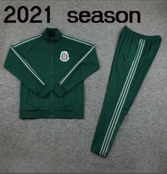 

2020 2021 mexico tracksuit soccer jacket tracksuit soccer jersey training suits sports wear, Black