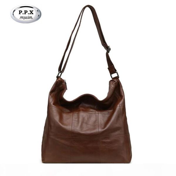 

original big casual women hobo bag soft genuine cow leather shoulder bags female large bucket shopping handbag m887