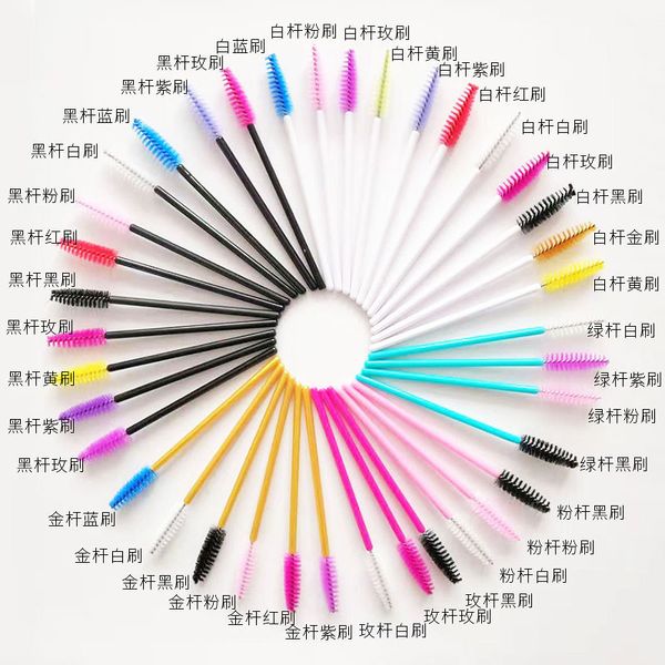 

makeup brushes eyelash extension disposable eyebrow brush mascara wand applicator spoolers eye lashes cosmetic set tools