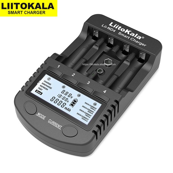 

liitokala lii-nd4 nimh cd зарядное устройство aa aaa зарядное устройство жк-дисплей и емкость аккумулятора тест для 1.2v aa aaa и 9v батареи