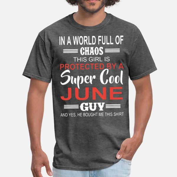 

in a world full of chaos this girl is protected by t shirt men designs cotton o-neck letter graphic casual summer style novelty shirt