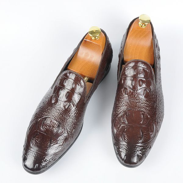 

handsome2020 men's european style foot-covering genuine business dress leather men wear atmospheric wedding shoes, Black