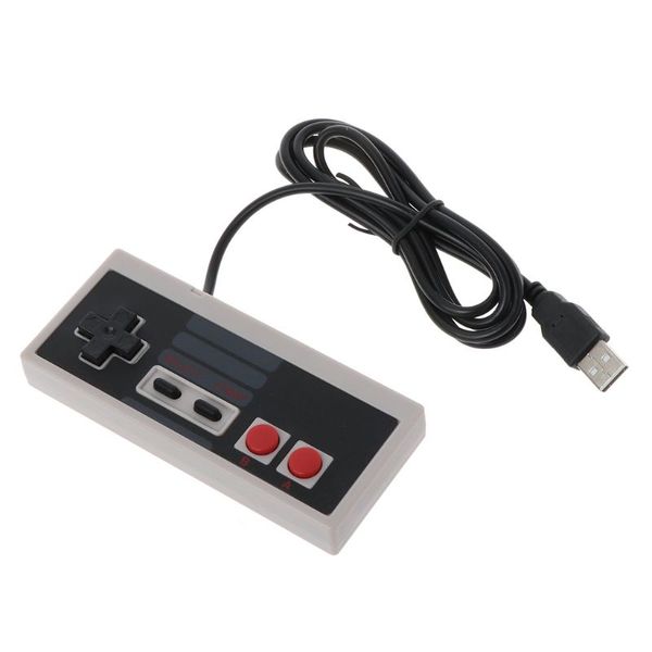 

usb gaming controller plug-play plastic black+gray for nes pc windows new 19qa