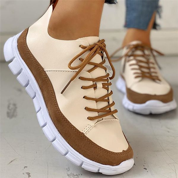 

cootelili женская обувь женщина flats 2020 новая мода обуви платформа покрытием basic lace up вскользь кроссовки мокасины женщины 35-43, Black