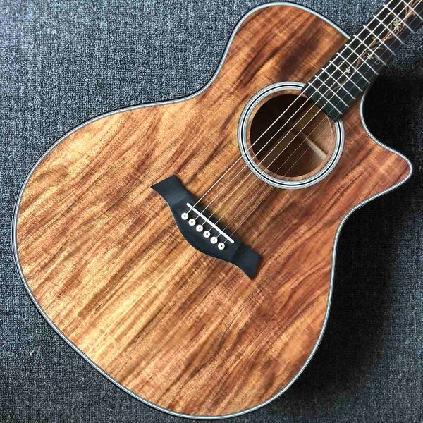 

41 inch ga mold full koa wood k24 model acoustic guitar