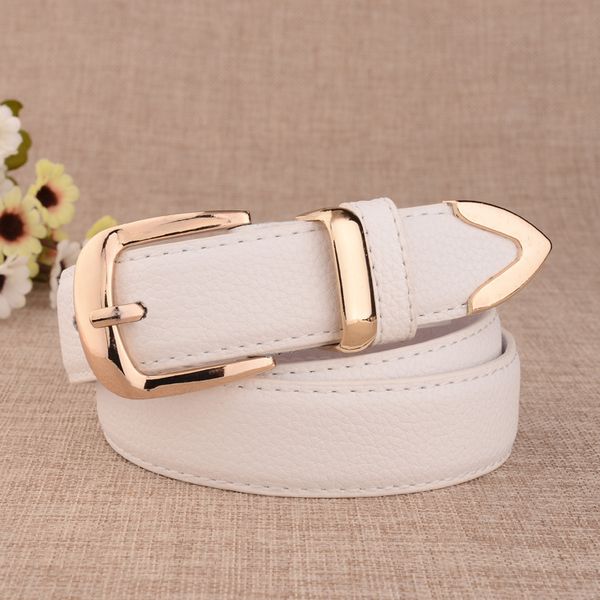 

All-match Fashion Womens Casual Imitation Leather Waistband Womens New Paint Leather Belt Alloy Buckle Belt Factory Direct Sales