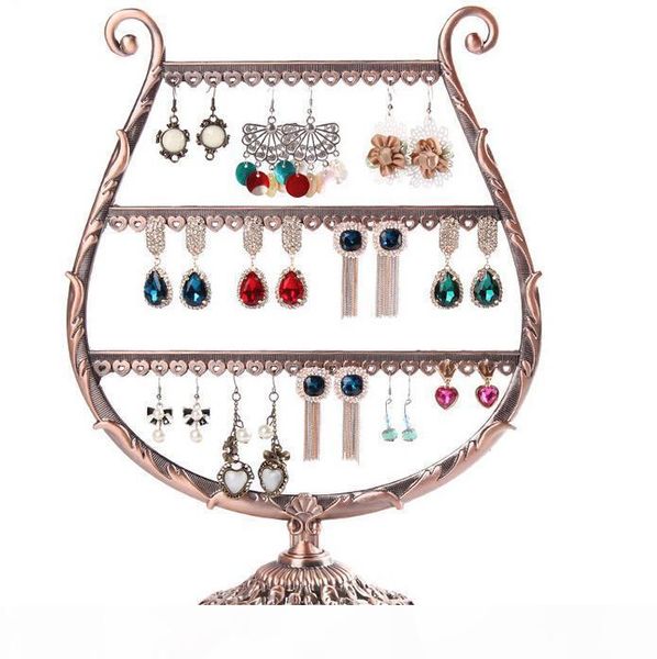 

урожай черный медь серьги держатель серьги серьги падения стеллаж дисплея ювелирных изделий подставка полка af, Black