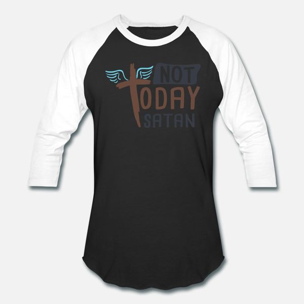 

not today satan t shirt men designs cotton o neck kawaii fit funny summer style letters shirt