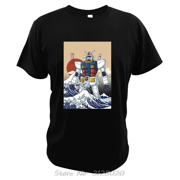 

mobile suit gundam t shirt japanese mobile anime mecha t shirts the great wave off kanagawa tees