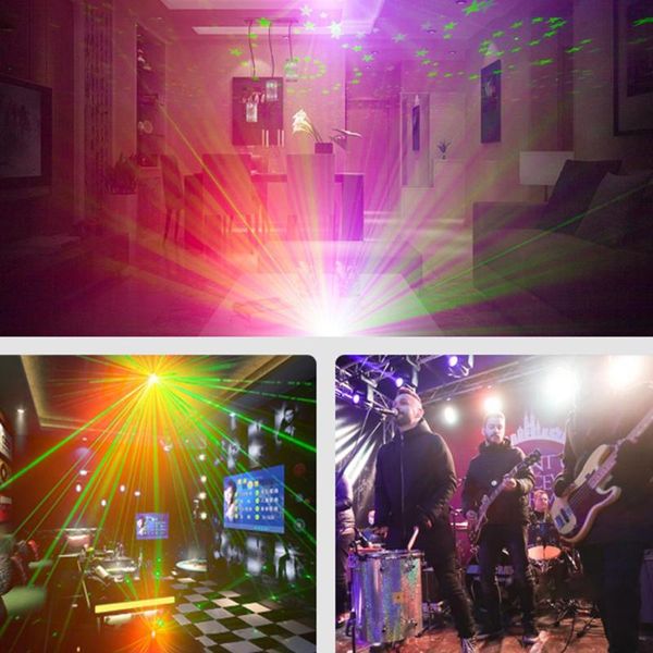 

mini voice control led laser projector light 60 patterns usb rechargeable/non recharge bar club party dj disco stage lighting
