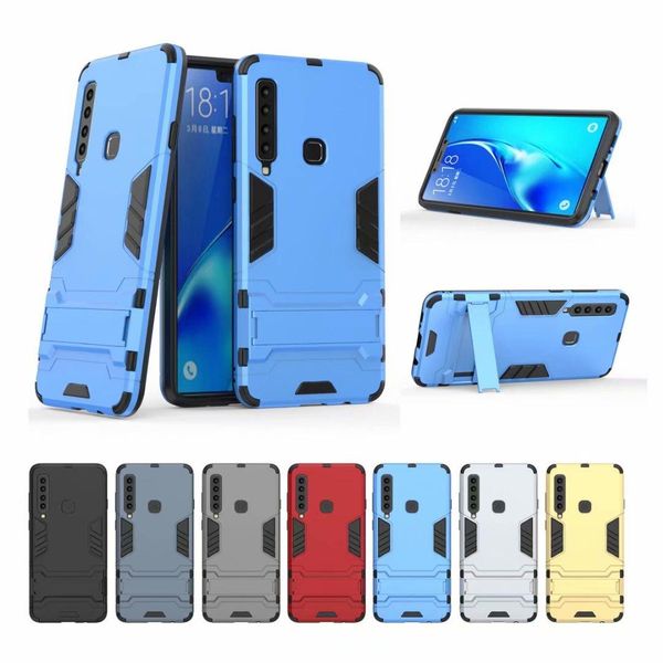 

cgjxsfor samsung galaxy s9 s9 plus j4 plus h6 plus a7 2018 a750 a9 2018 hybrid kickstand anti shock defender armor case tpu pc cover 50pc