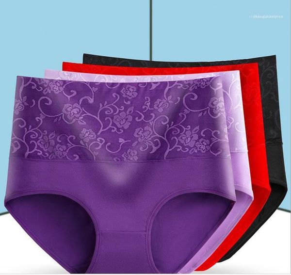 

lift hip breathable panties womens high waist briefs woman plus size solid color underwears woman, Black;pink
