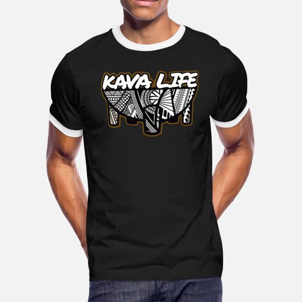 

кава life t shirt men интересный с коротким рукавом размер s-3xl семьи интересный шаблон юмор летний стиль