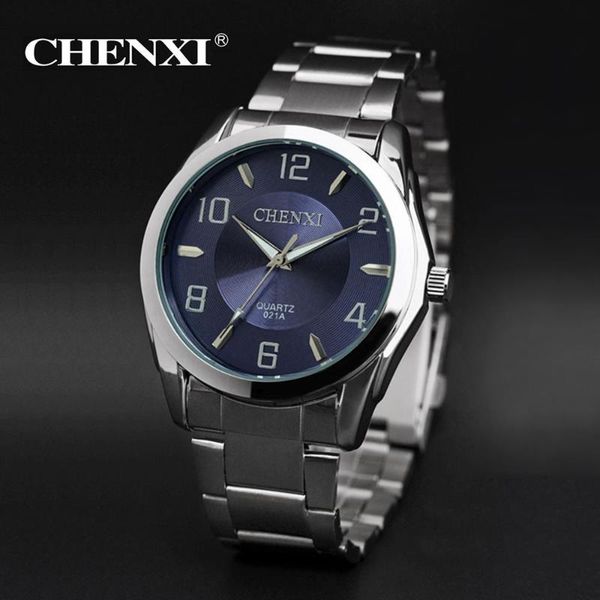 

lovers watches business full steel quartz watch women men simple casual wristwatches silver clock relojes, Slivery;brown