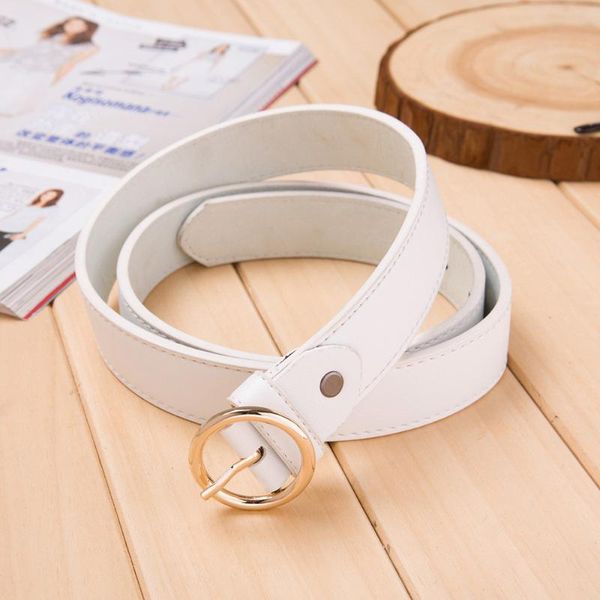 

vintage belt ladies leather belt hipster accessories casual pin buckle decoration fashion popular alloy round buckle #t1p, Black;brown