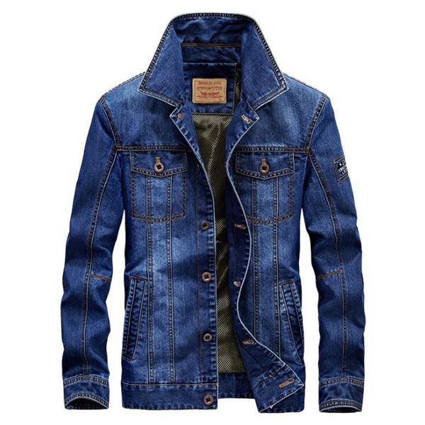 

Brand Denim Jacket Men Spring Autumn Casual Slim Turn Down Fur Collar Windbreaker Cowboy Jacket Mens Outwear Jeans Coat 5XL 6XL