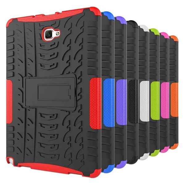 

cgjxshybrid kickstand impact rugged heavy duty tpu pc cover case for samsung galaxy tad a 10 .1 p580 p585 10 .5 t590 t595 tab s4 10 .5 t830