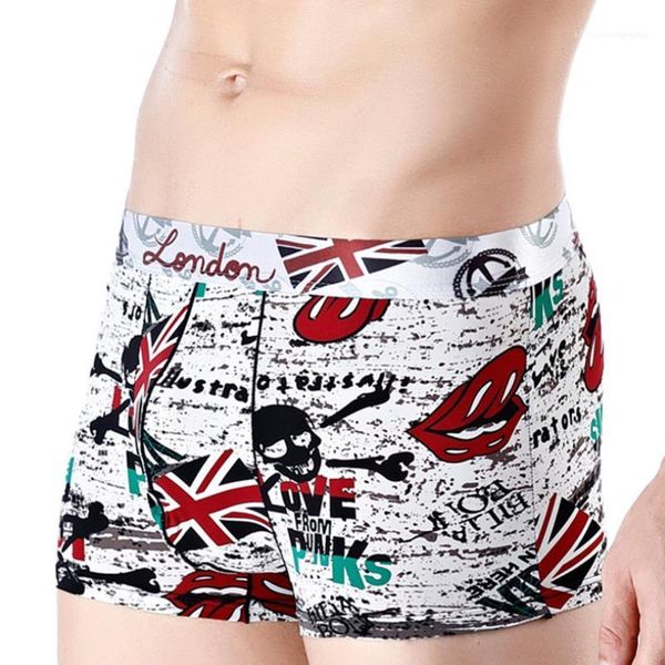 

boxers printed silk underwears summer fashion clothing underpants designer mens, Black;white