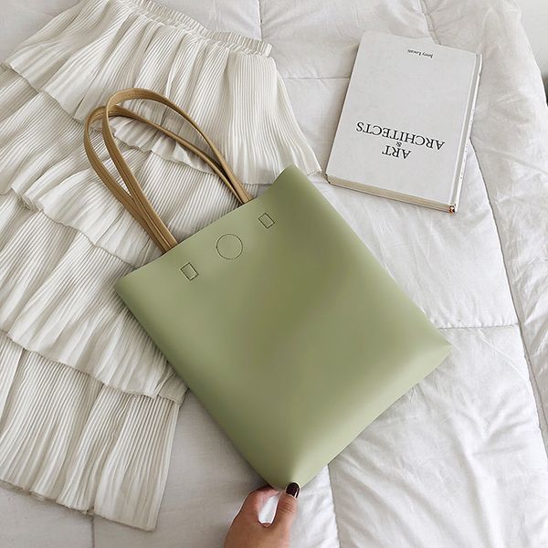 

solid color handbags for women 2020 large-capacity shoulder crossbody bucket bag pu leather female travel tote casual tote