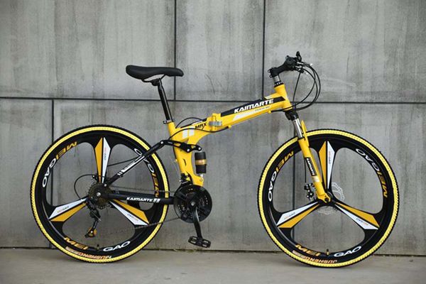 

2624 дюймовый складной горный велосипед город скорость переменная удобный студент двойной диск амортизацией тормоза взрослых один колесо вел