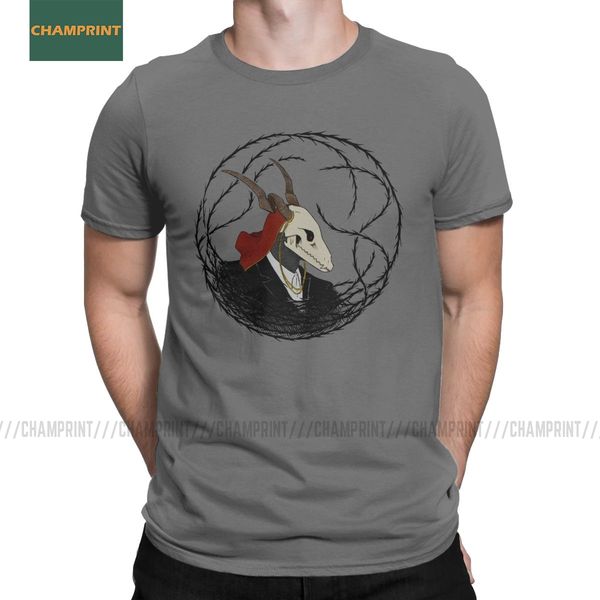 

men's t-shirts elias ainsworth ancient magus bride cotton tee shirt short sleeve anime chise manga mahoutsukai fantasy t shirts