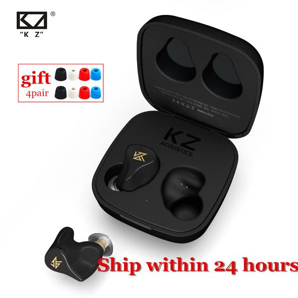 

new kz z1 tws bluetooth 5.0 wireless earphones aac touch control earphones 10mm dynamic earbuds sport game headset kz s1 s1d s2