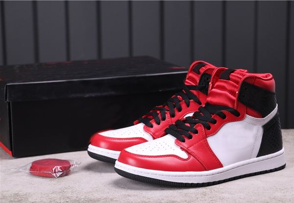 

2020 1 high og wmns сатин снейк мужчины женщины баскетбол обувь cd0461-601 лучшее качество тренажеры на открытом воздухе спортивные кроссовк, White;red