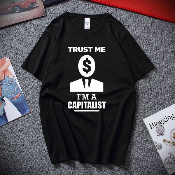 

trust me in a capitalist t-shirt motif printed funshirt design print funny men tshirt summer casual cotton short sleeves t shirt