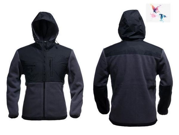 

2019 brand men's oudoor polartec softshell north jacket male sports face fleece men coat apexs hoode, Black