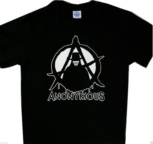 

anonymous anarchy new tee cool t'shirt black new 2019 fashion men's hipster tees custom t shirts