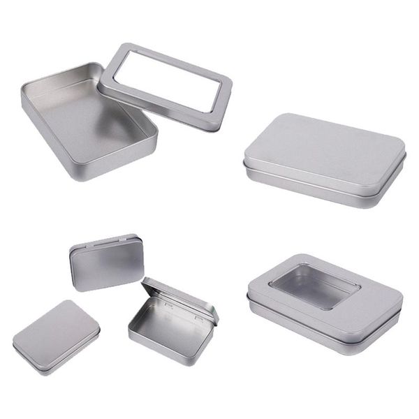 

storage boxes & bins hipsteen mini tin box small metal silver case organizer for money coin candy key