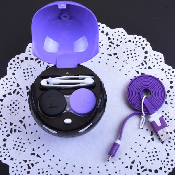 

contact lens washer automatic cleaner cleaning cute usb plastic adorable ball mask ty66, Silver