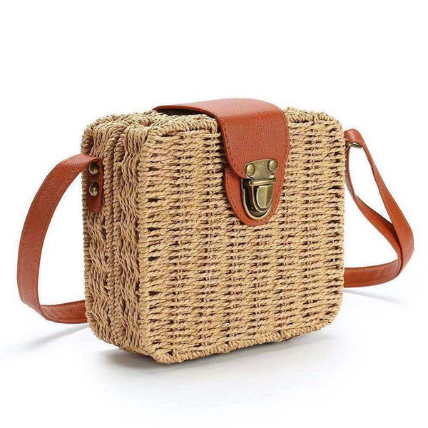 

new womens straw bag woven handbag purse crossbody boho beach summer tote purse