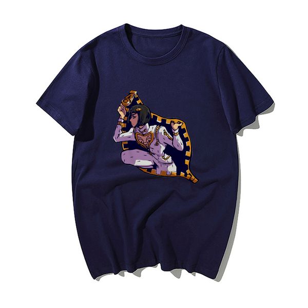 

funny jojo anime t shirts men jojo bizarre adventure summer cotton short sleeve novelty t-shirt harajuku streetwear