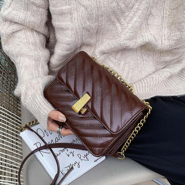 

vintage lingge womens shoulder crossbody bags 2020 fashion handbags ladies messenger clutch casual female purse