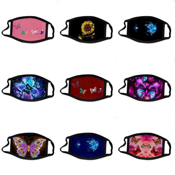 

breathing valve masks mouth sunscreen facial outdoor masks anti-fog reusable face er washable designer printed mask ffa4030-3 #905#106