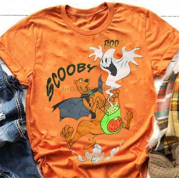 

scooby boo scooby doo ghost halloween gift orange cotton men s-6xl t-shirt confortable tee shirt