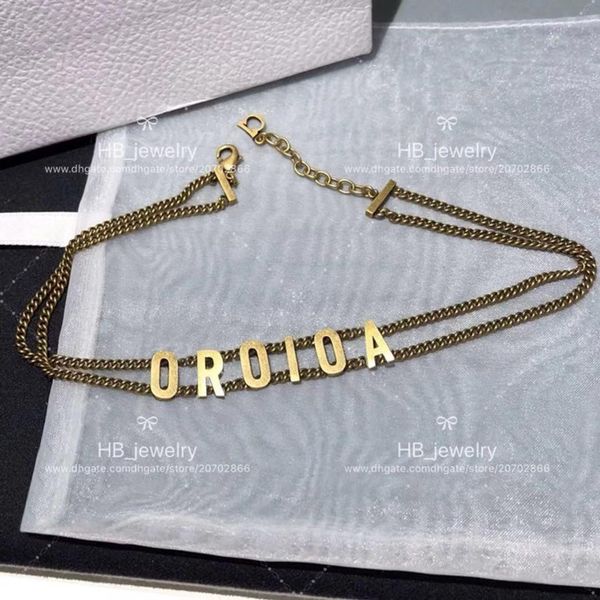 

Popular fashion brand J letter designer choker Necklace for lady Design Womens Party Wedding Lovers gift Luxury Jewelry for Bride With BOX