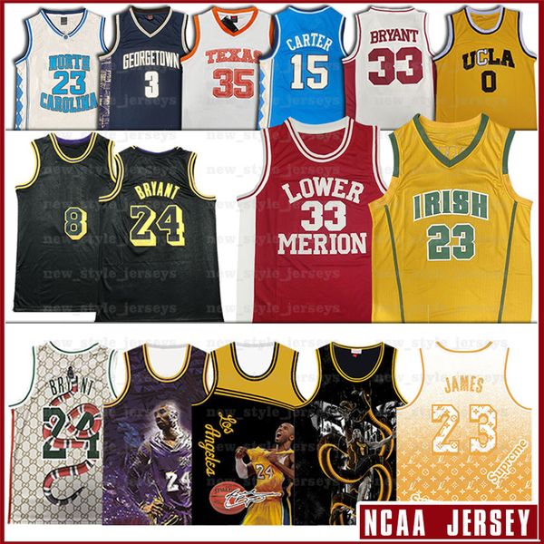 

2020 ncaa lebron 8 men bryant jersey kb 23 james lower merion irish lake ucla college basketball jerseys, Blue;black