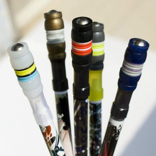 

ink spin refill non blue rotating rolling cool gaming finger slip playing matting pen coated ballpoint pen spinning qyllk mywjqq, Blue;orange
