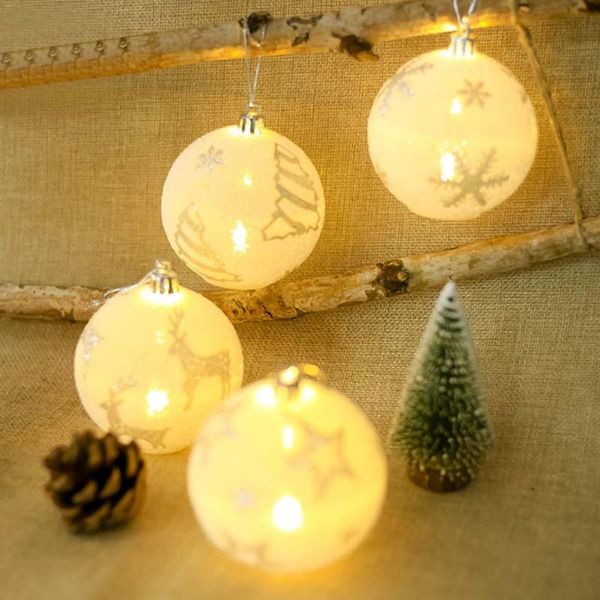 

party decoration luminous ball pendant christmas with light tree creative hanging